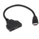 DUAL HDMI Kabel HDMI Verteiler - Gleiches Bild auf mehreren Displays