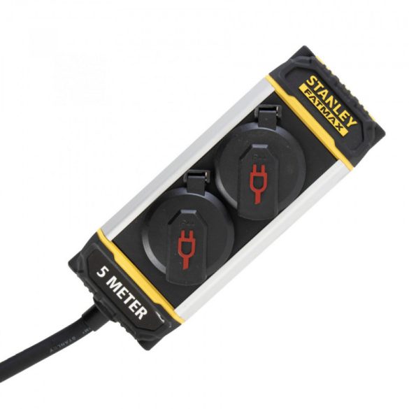 STANLEY 2-fach Verteiler mit Gürtelclip