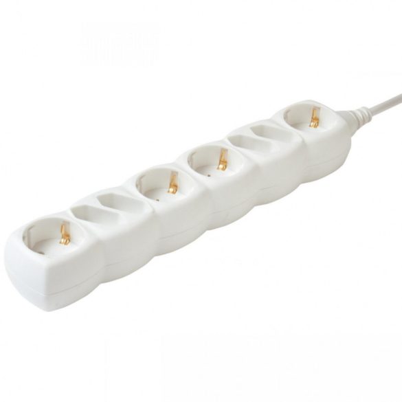 Steckdosenleiste, 8 Steckplätze (4 Euro + 4 geerdet), 1,5m