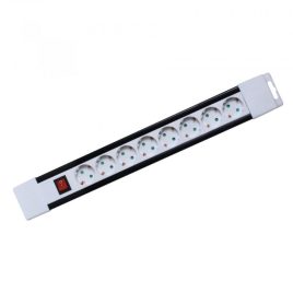 Netzwerkverteiler, schaltbar, 8 Steckdosen, 2m