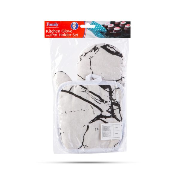 BBQ Topfhandschuh und Untersetzer-Set - 25 cm
