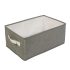 Bewello Stoff Aufbewahrungsbox - 38,5 x 24 x 16,5 cm - grau
