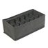 Bewello Stoff-Aufbewahrungsbox - 32 x 16 x 11 cm - 12 Taschen - Grau