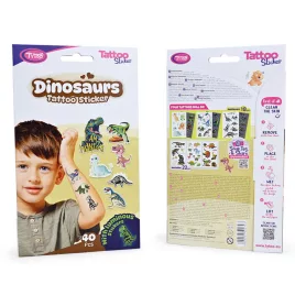 Tytoo Dinosaurier-Tattoo-Aufkleber-Set - 40 Stück / Packung