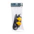 Delight Außensteckdose mit Abdeckung - 1,5 m - 4 x 230V - 3 x 1,5 mm2, Gummi - IP44