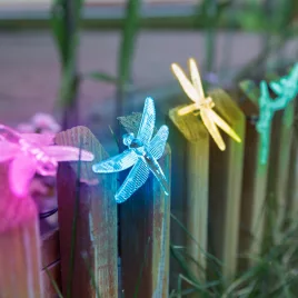   Garden of Eden LED Solar-Lichterkette - Libelle - 2,9 m - 10 bunte LEDs