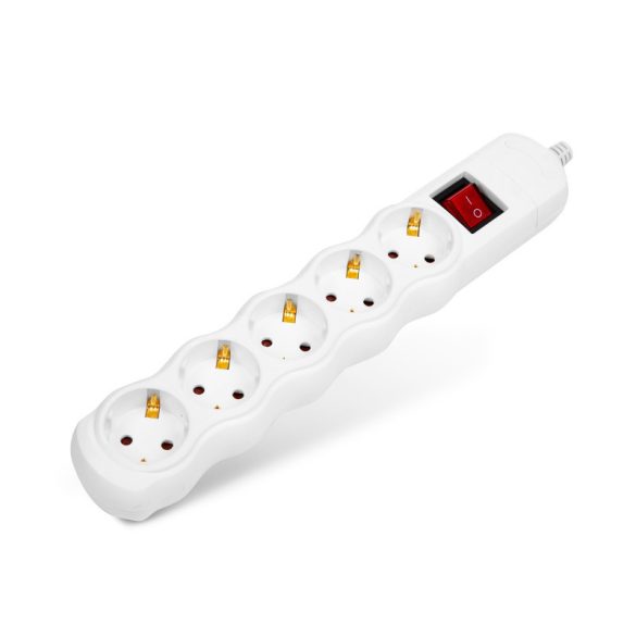 Delight Verteiler 5-fach - montierbar, ohne Kabel - mit Schalter