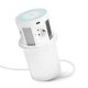 Delight Versteckter Verteiler - 4-fach + kabelloses Laden + 2xUSB + 2xType-C - weiß