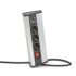 Delight Eckverteiler - mit Schalter - 3 x 250V, 16A - 2 x USB, 2,1A - Aluminiumgehäuse
