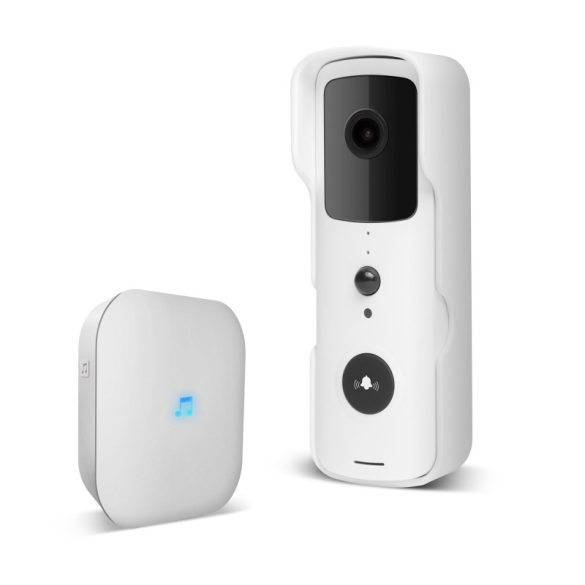 Delight Smart Wi-Fi Video-Türklingel-Set - batteriebetrieben - MicroSD, FHD, PIR - weiß