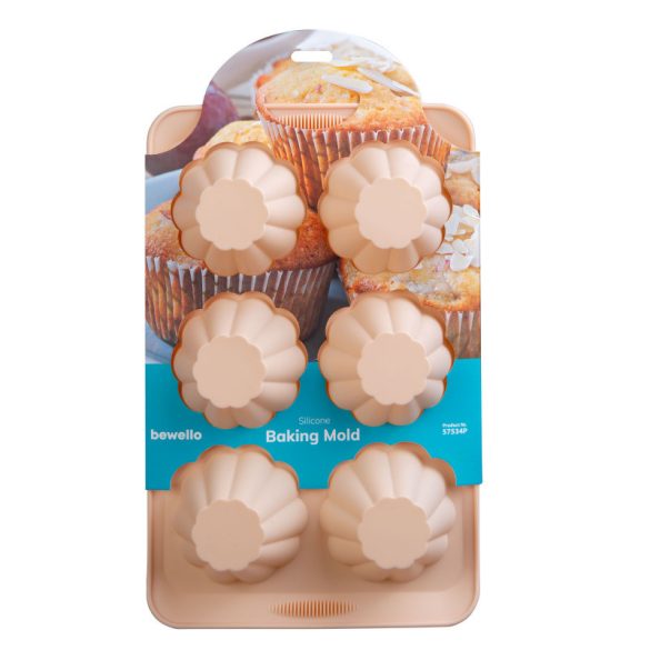 Bewello Silikon Backform - Muffin - 30 x 19 x 4,1 cm