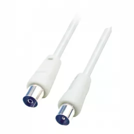   Home RF 10 Koaxialkabel, Stecker-Buchse, doppelte Abschirmung, 10m, weiß