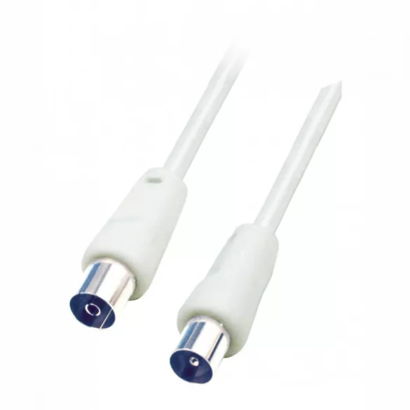 Home RF 10 Koaxialkabel, Stecker-Buchse, doppelte Abschirmung, 10m, weiß
