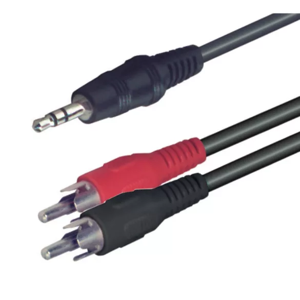 Home A 49-5 Audiokabel, 3,5mm Stereo-Stecker, RCA, 5m