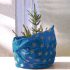 Home KT 250/BL Weihnachtsbaumdecke, blau, silberne Sterne, Fleece, Innenbereich