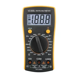   Home VC 830L Digital-Multimeter, Gleichspannung, Wechselspannung, Gleichstrom, Widerstandsmessung, Messwertspeicherung