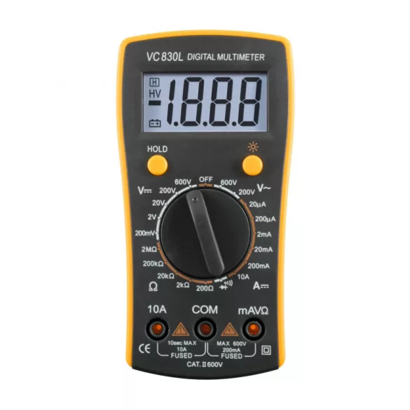 Home VC 830L Digital-Multimeter, Gleichspannung, Wechselspannung, Gleichstrom, Widerstandsmessung, Messwertspeicherung