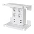 Home NV 4 USB Tablett-USB-Verteiler, 4 geerdete Steckdosen, 4 USB-Anschlüsse gesamt 2,4A, drehbarer Stecker, max. 3680W