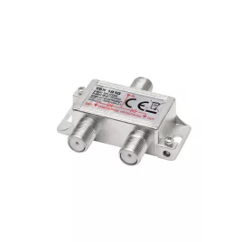   Home TSX 1910 F Verteiler, HQ professionelle Qualität, 75 Ohm, IP44, Zinklegierungskonstruktion, 5-2400 MHz, 2-Wege, 1 Eingang, 2 Ausgänge