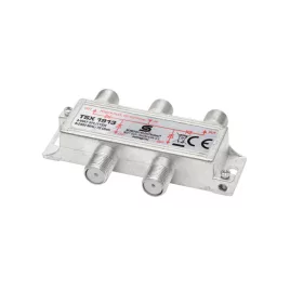   Home TSX 1913 F Verteiler, HQ professionelle Qualität, 75 Ohm, IP44, Zinklegierungskonstruktion, 5-2400 MHz, 4 Wege, 1 Eingang, 4 Ausgänge