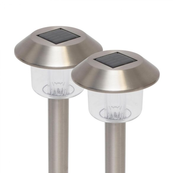 Home MX 762/2 Solar-Gartenlampe, 1 Stk. Farbwechsel-LED, rostfreier Stahl, wetterfest, automatisch, bunt