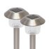 Home MX 762/2 Solar-Gartenlampe, 1 Stk. Farbwechsel-LED, rostfreier Stahl, wetterfest, automatisch, bunt