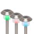 Home MX 762/2 Solar-Gartenlampe, 1 Stk. Farbwechsel-LED, rostfreier Stahl, wetterfest, automatisch, bunt