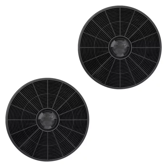 Home KPE 6038/C Aktivkohlefilter-Set für HURRICANE Dunstabzugshauben, 2 Stück