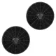 Home KPE 6038/C Aktivkohlefilter-Set für HURRICANE Dunstabzugshauben, 2 Stück