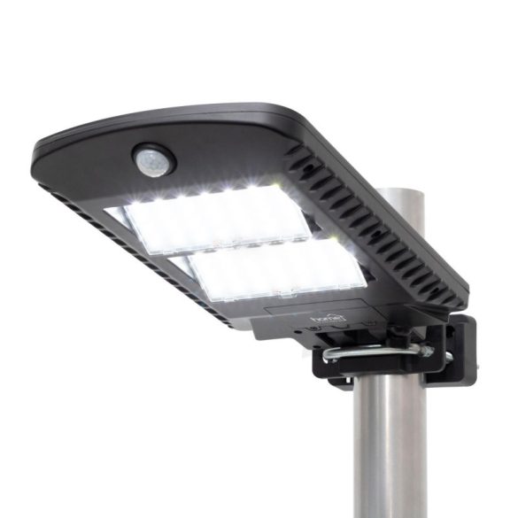 Home FLP1002SOLAR solarbetriebener LED-Strahler, 1000 lm, PIR-Bewegungssensor, 120° 5m, 2 x 28 kaltweiße SMD-LEDs, energiesparend