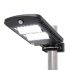 Home FLP1002SOLAR solarbetriebener LED-Strahler, 1000 lm, PIR-Bewegungssensor, 120° 5m, 2 x 28 kaltweiße SMD-LEDs, energiesparend