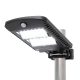 Home FLP1002SOLAR solarbetriebener LED-Strahler, 1000 lm, PIR-Bewegungssensor, 120° 5m, 2 x 28 kaltweiße SMD-LEDs, energiesparend