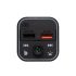 SAL FMBT 18RGB Auto-Freisprecheinrichtung und Ladegerät, 5 in 1, FM-Modulator, Doppel-USB-Schnellladegerät, Spannungsmesser, Bassverstärkungstaste