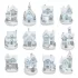 Home KDC 02 Winter-LED-Häuschen, weiß, 12 Formen, Polyresin, für Innenräume