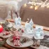 Home KDC 02 Winter-LED-Häuschen, weiß, 12 Formen, Polyresin, für Innenräume