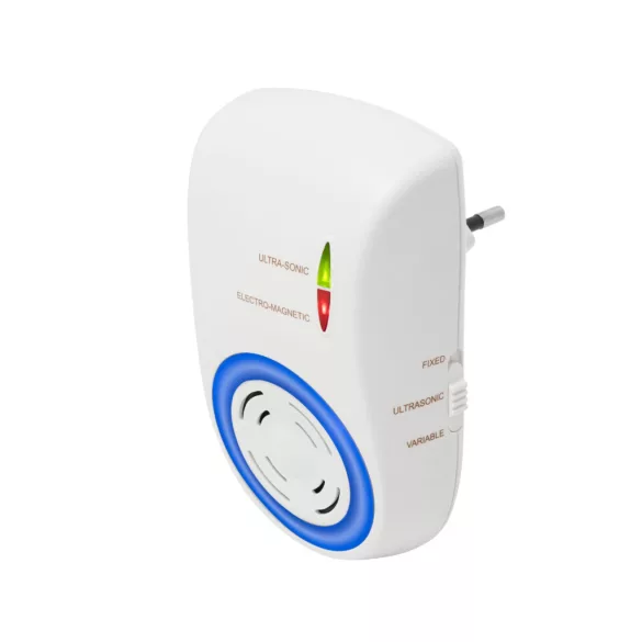 Home UH12 DualEffect Nagetierabwehr, Ultraschall und elektromagnetisch, Maus, Ratte, feste oder wechselnde Frequenzen, Nachtlicht, LED-Lichtquelle