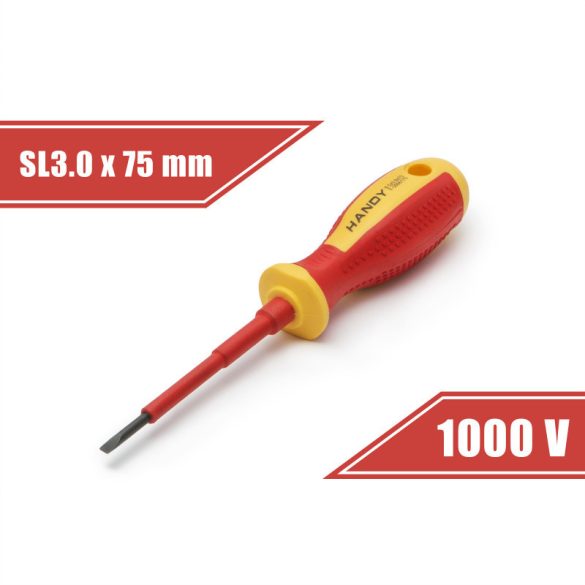 Handy Schraubendreher - 0,5 x 3,0 x 75 mm - bis 1000V isoliert