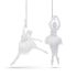 Family Weihnachtsdeko - Acryl-Ballerina - 14 x 4 x 4 cm - 2 Stk./Packung
