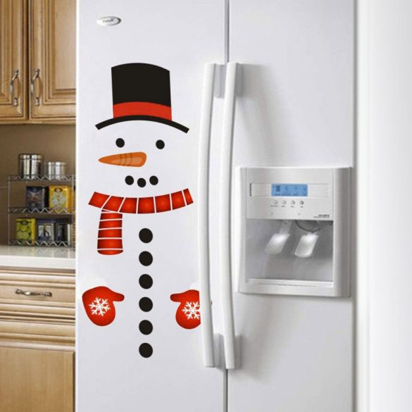Family Weihnachtsaufkleber-Set - Schneemann - 40 x 70 cm