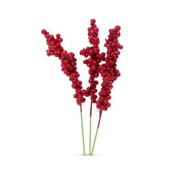 Family Weihnachtsdekoration - rote Beeren - 8 cm - 6 Stk./Packung