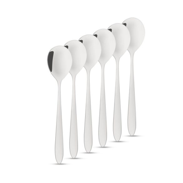 Edelstahl-Kaffeelöffel / Dessertlöffel - 137 x 30 mm - 6 Stk./Packung