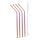 Edelstahl-Strohhalm-Set - Titan-Regenbogen - 215 x 6 mm - 5-teilig