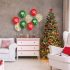 Family Luftballon-Set - rot, grün, gold, mit Weihnachtsmotiven - 12 Stk./Packung