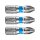 FORTUM Schraubendrehereinsatz PZ, 3 Stk., S2 Stahl; PZ 3×25mm, auf Blisterkarte