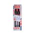 EXTOL PREMIUM Metallfeilen-Set, 3-tlg. (flach, halbrund, rund), 200mm, T12 Stahl, Hieb 2, fein, TPR-Gummigriff