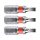 FORTUM Flachbit-Set, 3 Stk., S2 Stahl; 3×25mm, Blisterverpackung