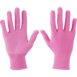   EXTOL LADY Strickhandschuh, rosa, PE, weiße PVC-Punkte, Größe: 7', Extol Lady