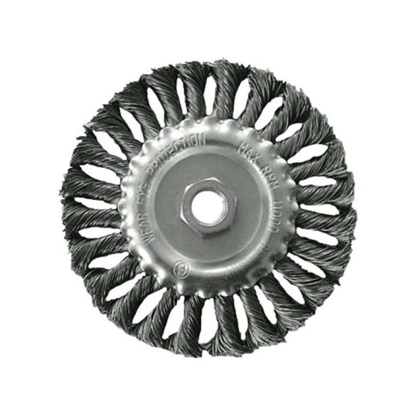 EXTOL CRAFT Drahtbürste gewunden, M14×2 für Winkelschleifer; 125mm, U/min: 12500