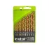 EXTOL CRAFT Metallspiralbohrer-Set HSS TITAN beschichtet; 13 Stk., 2-8mm (in Kunststoffbox)