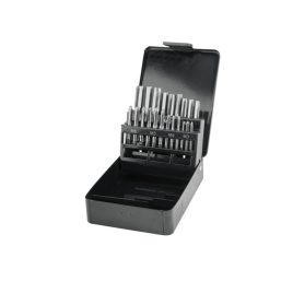   EXTOL PREMIUM Gewindebohrer-Set, manuell, in Metalldose; 21-teilig, M3,4,5,6,8,10,12, hochwertige Kohlenstoffstahl, ohne Windeisen